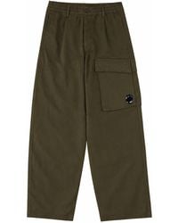 C.P. Company - Pantalone Cargo Con Patch Logo - Lyst