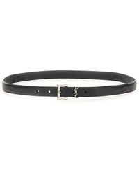 Saint Laurent - Cintura Sottile "Cassandre" - Lyst