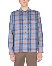 YMC - CAMICIA "CURTIS" IN POPELINE DI COTONE - Lyst