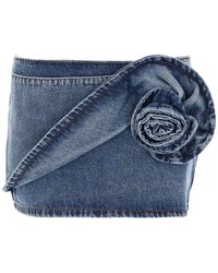 Magda Butrym - Mini Skirt With Ruffled Waist - Lyst