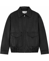 MM6 by Maison Margiela - Giacca Biker - Lyst