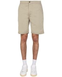 Universal Works - Regular Fit Cotton Bermuda Shorts - Lyst