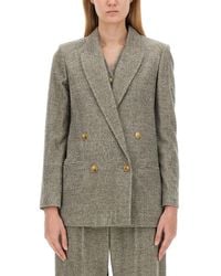 Alysi - Double-Breasted Jacket - Lyst