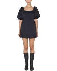 Patou - Square Neck Mini Dress - Lyst