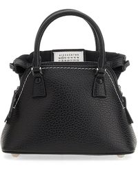 Maison Margiela - 5ac Micro Embossed Leather Bag With Chain Shoulder Strap - Lyst