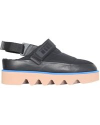 MSGM - SANDALO PUFFED IN NYLON CON STRAP IN VELCRO E PATCH LOGO - Lyst