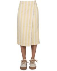 Sunnei - Striped Pattern Skirt - Lyst