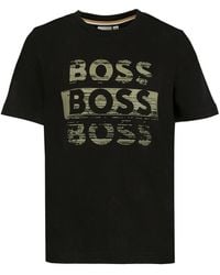 BOSS - T-Shirt With Logo - Lyst
