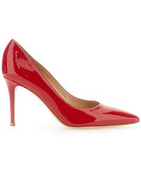 Gianvito Rossi - Gianvito Decollete Rosso - Lyst