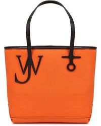 JW Anderson - Logo-Embroidered Canvas Tote Bag - Lyst