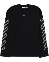 Off-White c/o Virgil Abloh - T-Shirt With Bold Logo Cotton T-Shirts - Lyst