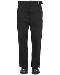 McQueen - Cargo Pants With Belt Closure - Lyst