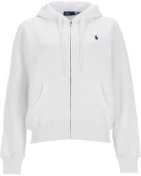 Polo Ralph Lauren - Felpa Con Zip E Logo - Lyst