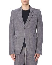 Rick Owens - Textured Velvet Single-Breasted Jacket - Lyst