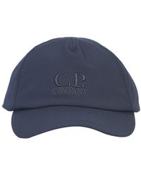 C P Company CAPPELLO DA BASEBALL IN GABARDINE DI COTONE - Blu