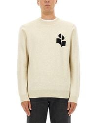 Isabel Marant - Long-Sleeved Jersey With Abstract Logo - Lyst