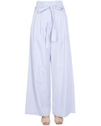 Jejia - Cotton Sophie Stripe Pattern Trousers - Lyst