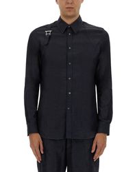 McQueen - Harness Shirt With T Buckle - Lyst