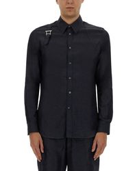 McQueen - Harness Shirt With T Buckle - Lyst