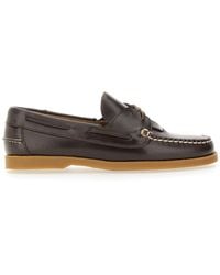 Hereu - Calf Leather Boat Moccasins - Lyst