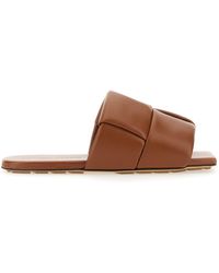 Bottega Veneta - Flat Patch Sandals With 1 Cm Heel - Lyst