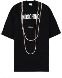 Moschino - Graphic Crew Neck T-Shirt - Lyst