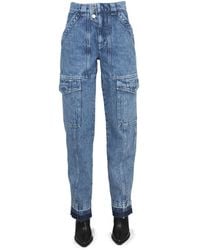Isabel Marant - Tapered High Rise Jeans - Lyst