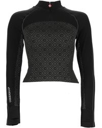 CASABLANCA - Logo Mock Collar Top - Lyst
