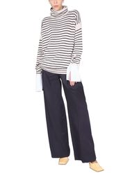 Jejia "annie" High Neck Jumpers With Striped Pattern - Multicolour