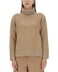 Fabiana Filippi - High-Neck Wool Jersey Sweater - Lyst