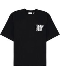Off-White c/o Virgil Abloh - Graphic Printed Cotton T-Shirt - Lyst