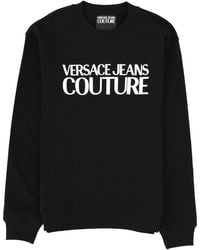 Versace Jeans Couture - Felpa Con Logo - Lyst