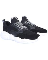 Moschino Teddy Run Mesh Trainer - Black
