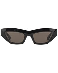 Bottega Veneta - Sculptured Cat Eye Sunglasses - Lyst