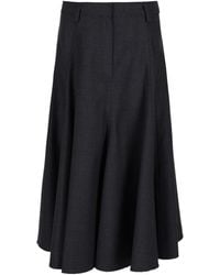 Brunello Cucinelli - Gonna Midi - Lyst
