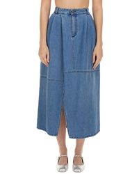 Alysi - Midi Skirt - Lyst