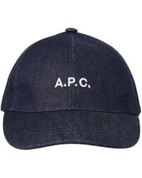A.P.C. - Baseball Cap With Logo - Lyst