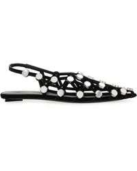 The Attico - Grid Slingback Sandals - Lyst