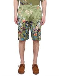 Etro - Floral Print Bermuda Shorts - Lyst