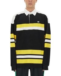 Wales Bonner - Polo Shirt With Stripe Pattern - Lyst