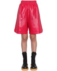 Bottega Veneta - Leather Shorts - Lyst
