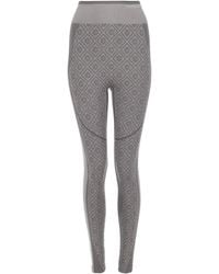 CASABLANCA - Leggings Senza Cuciture Con Motivo Monogram - Lyst