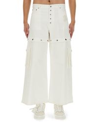 Off-White c/o Virgil Abloh - Super Baggy Trousers With '90S Logo - Lyst