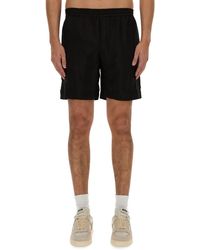 MSGM - Short Con Logo - Lyst