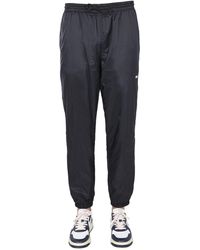 MSGM - Casual Jogging Pants With Elastic Waistband And Side Logo - Lyst