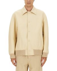 Lanvin - Button-Up Oversized Jacket With Design - Lyst