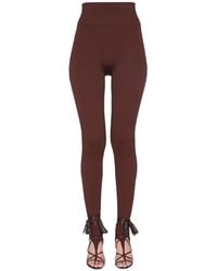 ANDREADAMO - Ribbed Jersey LEGGINGS - Lyst