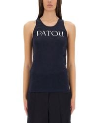 Patou - Tank Top With Logo - Lyst