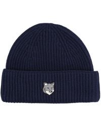 Maison Kitsuné - Maison Kitsuné Berretto Con Patch Volpe - Lyst