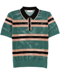 Dries Van Noten - Mesh Polo Shirt - Lyst
